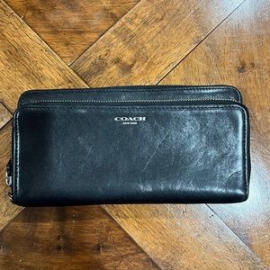 COACH black leather wallet